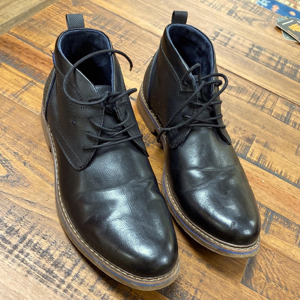 Brent Black Hipster Boots size 10.5 W 10.5 EE